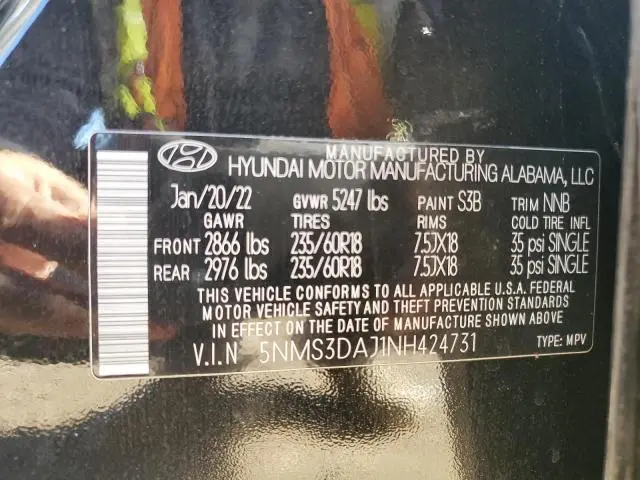 2022 HYUNDAI SANTA FE SEL  