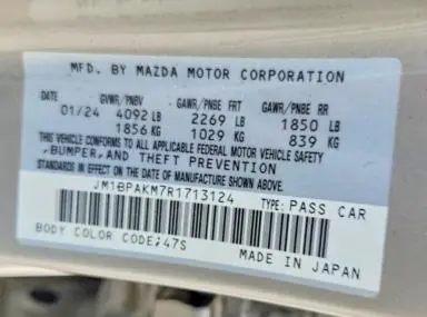 2024 MAZDA 3 SELECT SPORT  