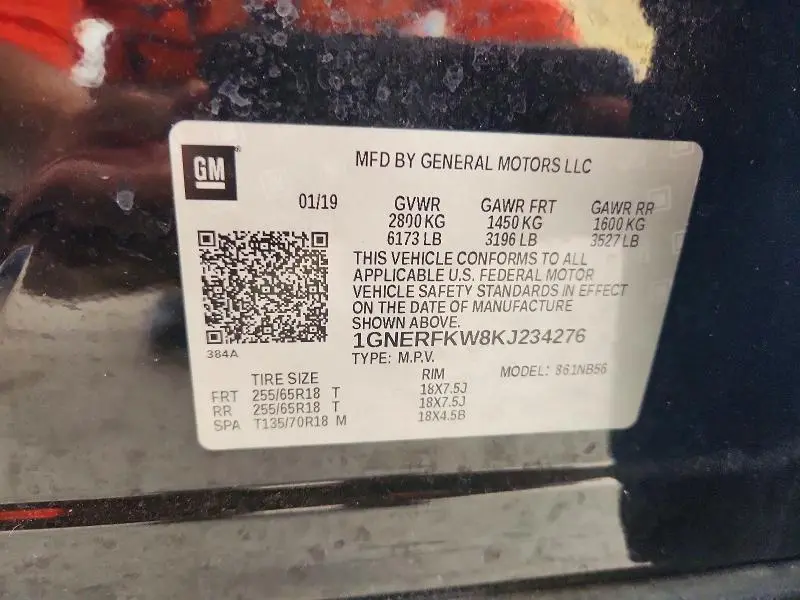 2019 CHEVROLET TRAVERSE LS  