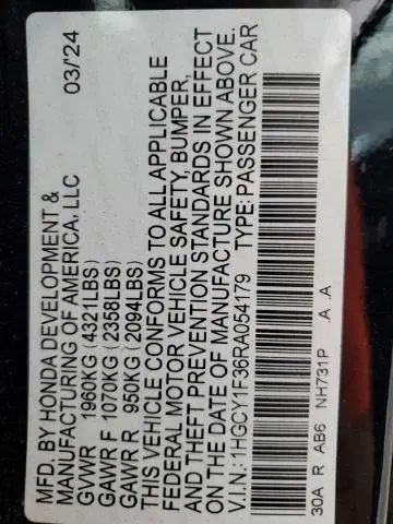 2024 HONDA ACCORD EX  