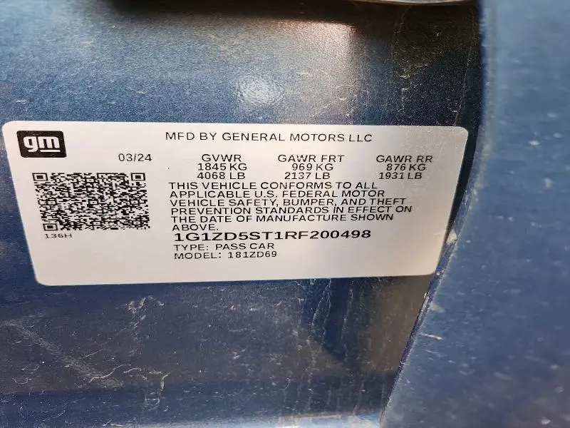 2024 CHEVROLET MALIBU LT  