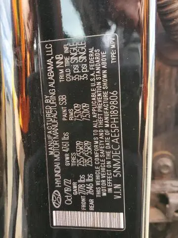 2023 HYUNDAI TUCSON LIMITED  