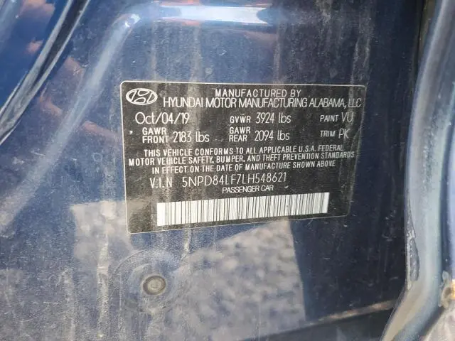 2020 HYUNDAI ELANTRA SEL  