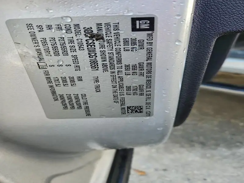 2012 CHEVROLET SILVERADO C1500 LT  