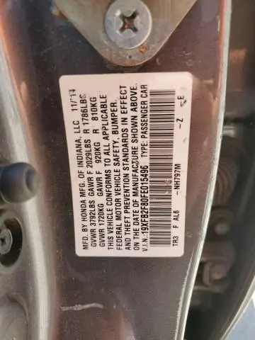 2015 HONDA CIVIC EX  