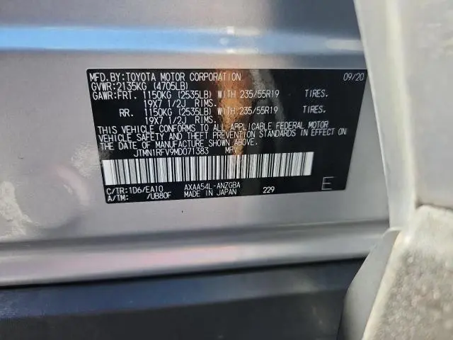 2021 TOYOTA RAV4 LIMITED  