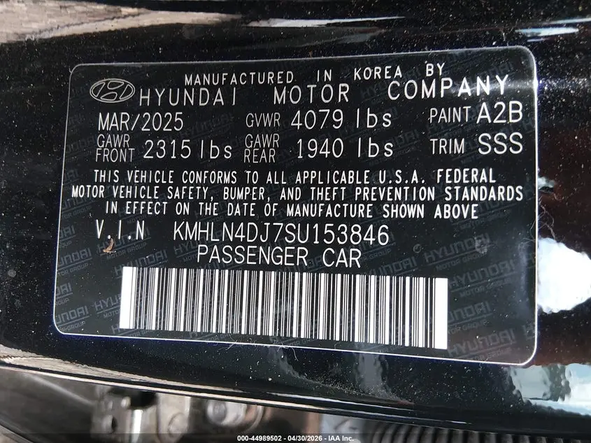 2025 HYUNDAI ELANTRA HYBRID LIMITED