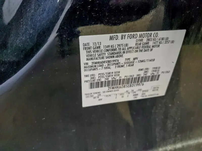 2014 FORD FLEX LIMITED  