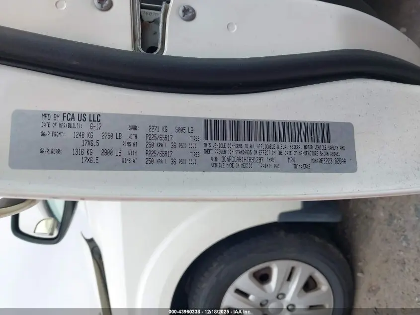 2017 DODGE JOURNEY SE