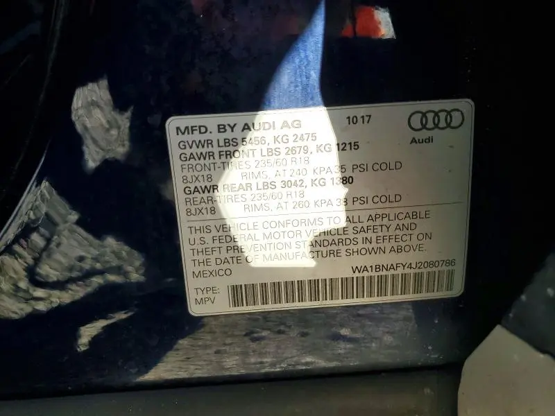 2018 AUDI Q5 PREMIUM PLUS  