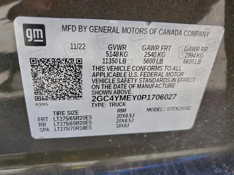 2023 CHEVROLET SILVERADO K2500 CUSTOM  