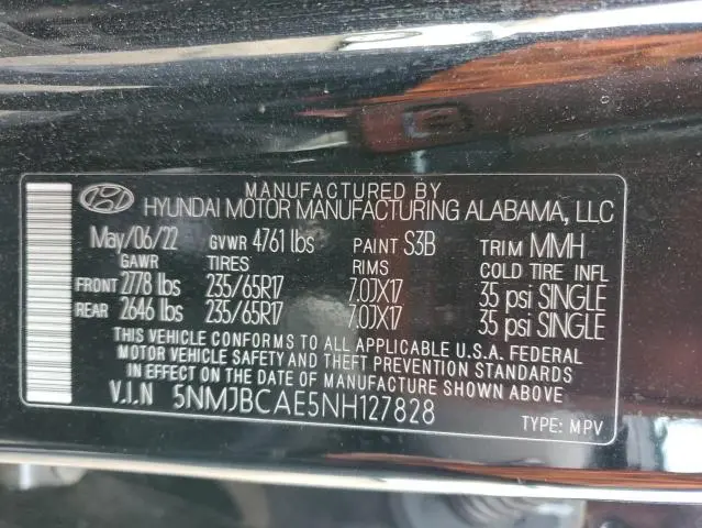 2022 HYUNDAI TUCSON SEL  