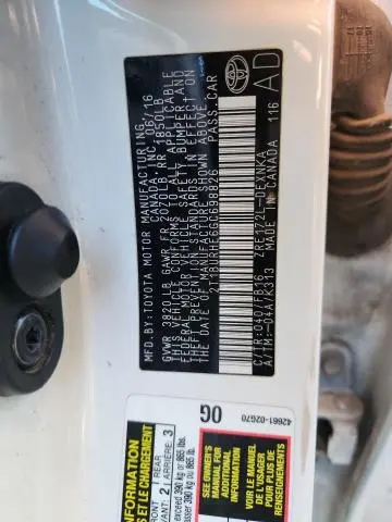 2016 TOYOTA COROLLA L  