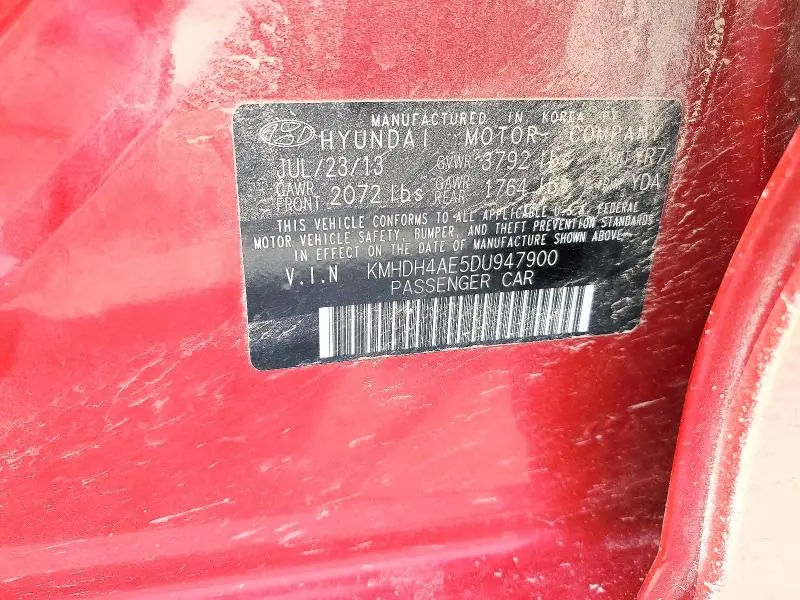 2013 HYUNDAI ELANTRA LIMITED  