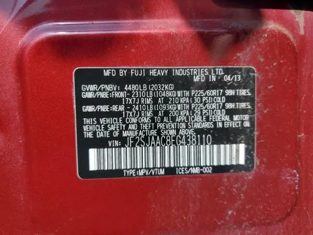 2014 SUBARU FORESTER 2.5I  