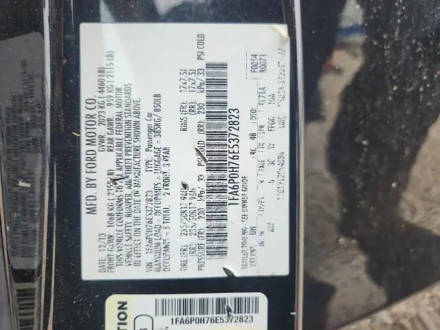 2014 FORD FUSION SE  