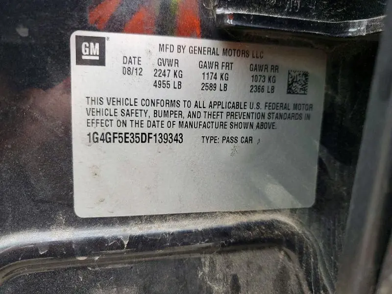 2013 BUICK LACROSSE PREMIUM  