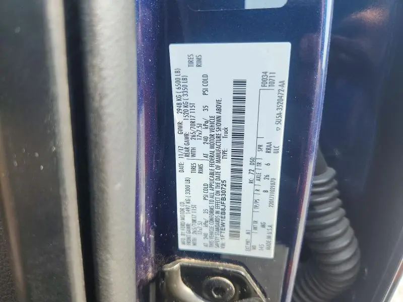 2018 FORD F150 SUPERCREW  