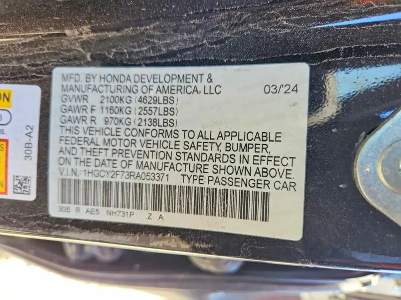 2024 HONDA ACCORD HYBRID SPORT-L  
