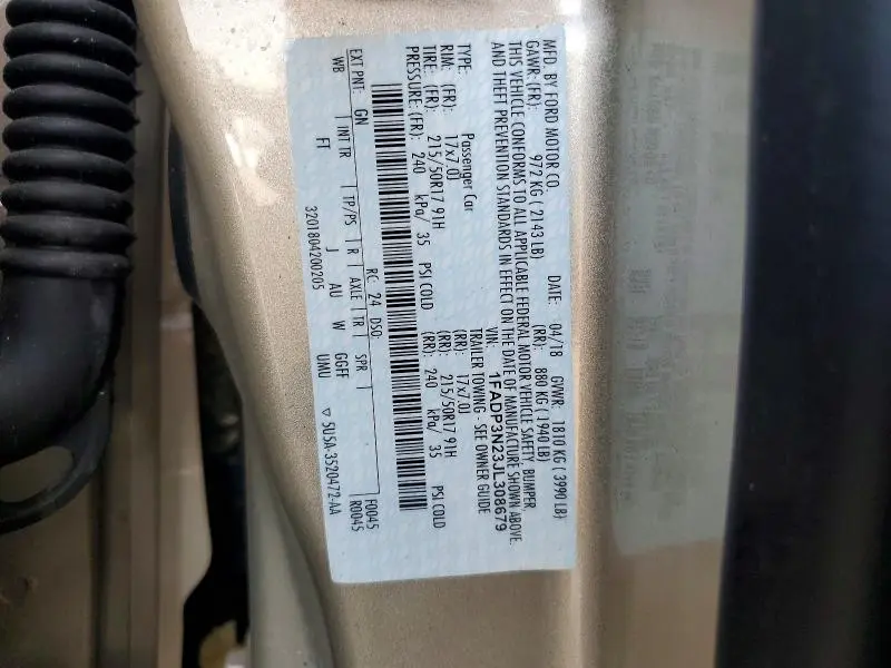 2018 FORD FOCUS TITANIUM  