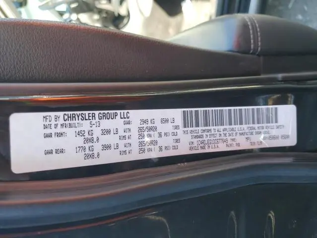 2013 DODGE DURANGO CITADEL  