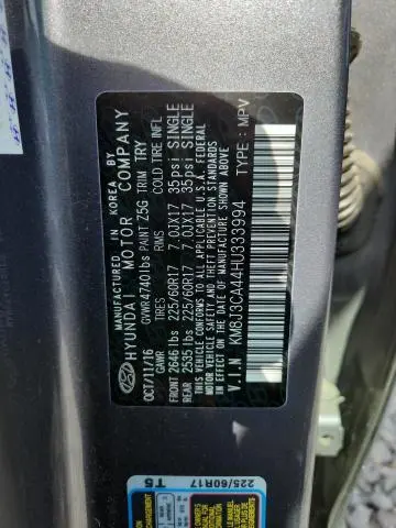 2017 HYUNDAI TUCSON LIMITED  