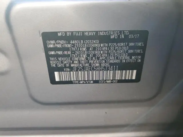 2017 SUBARU FORESTER 2.5I PREMIUM  