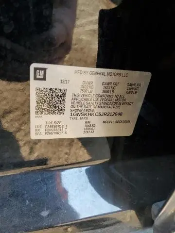 2018 CHEVROLET SUBURBAN K1500 LT  