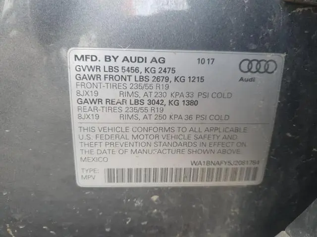 2018 AUDI Q5 PREMIUM PLUS  