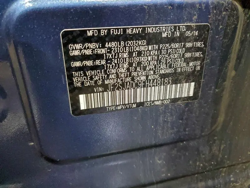 2015 SUBARU FORESTER 2.5I PREMIUM  