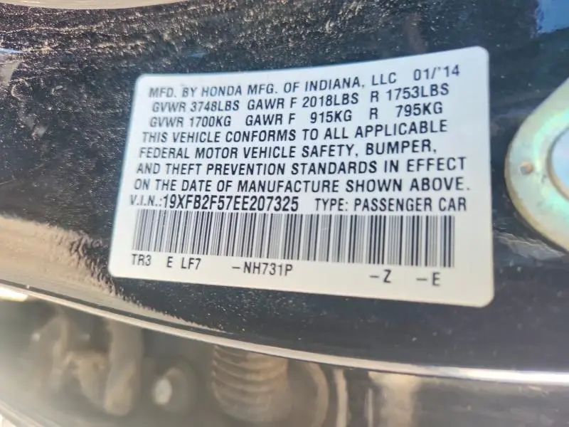 2014 HONDA CIVIC LX  