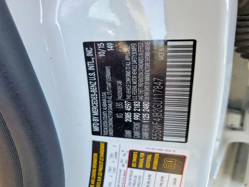 2016 MERCEDES-BENZ C 300  