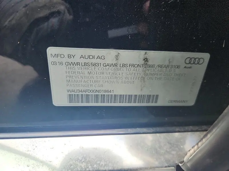 2016 AUDI A8 L QUATTRO  