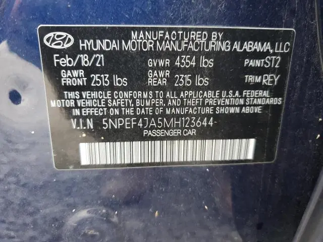 2021 HYUNDAI SONATA SEL  