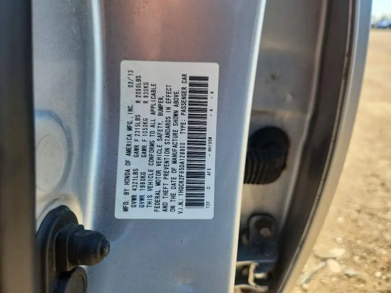 2013 HONDA ACCORD EXL  