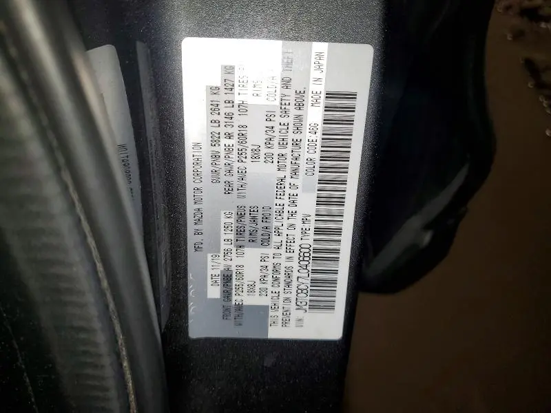 2020 MAZDA CX-9 TOURING  