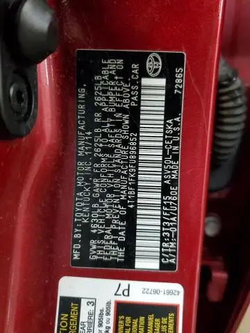 2015 TOYOTA CAMRY LE  