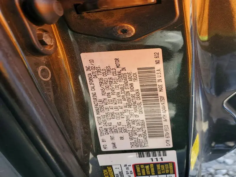 2010 TOYOTA TACOMA ACCESS CAB  