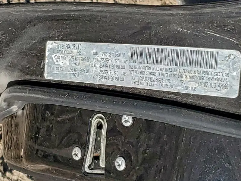 2016 JEEP CHEROKEE LATITUDE  