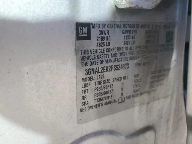 2015 CHEVROLET CAPTIVA LS  