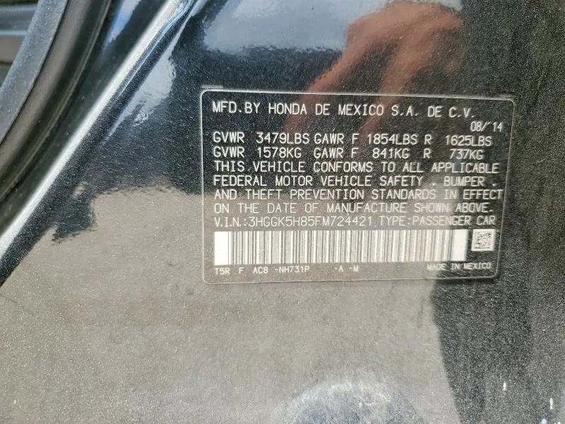 2015 HONDA FIT EX  