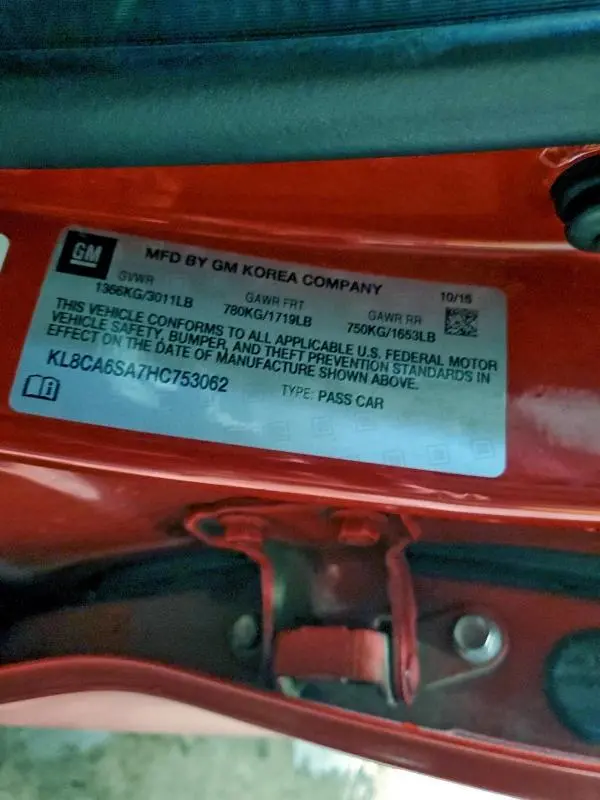 2017 CHEVROLET SPARK LS  