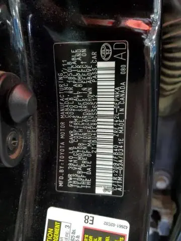2011 TOYOTA COROLLA BASE  