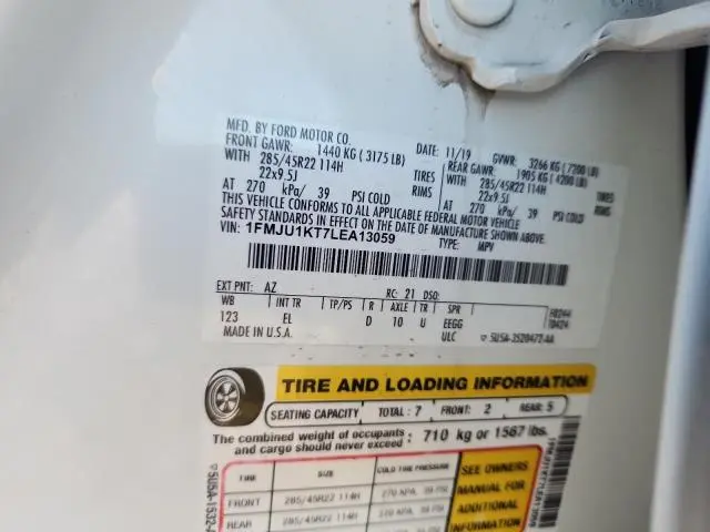 2020 FORD EXPEDITION LIMITED  