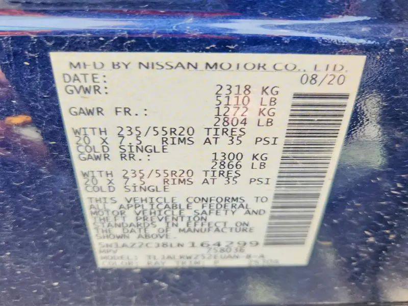 2020 NISSAN MURANO SL  