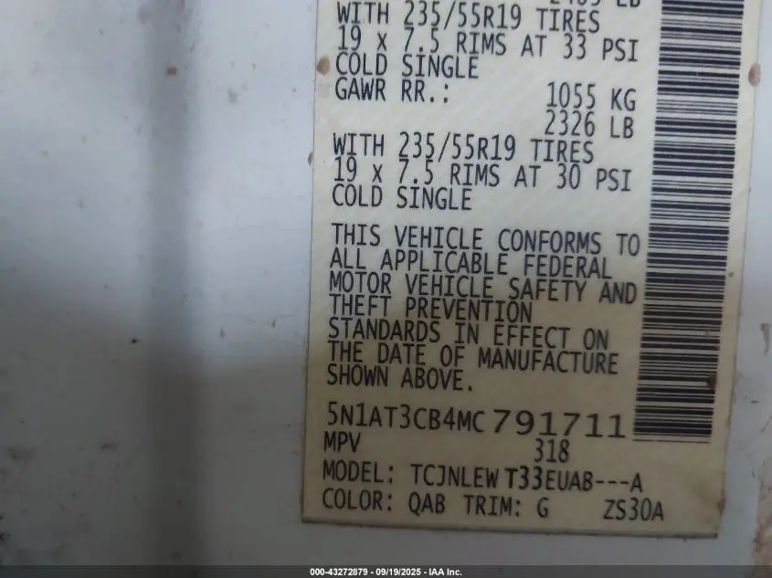 2021 NISSAN ROGUE SL INTELLIGENT AWD