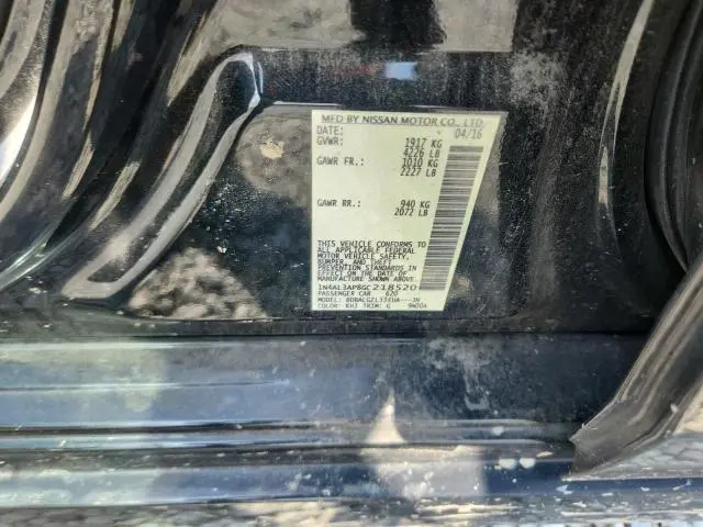 2016 NISSAN ALTIMA 2.5