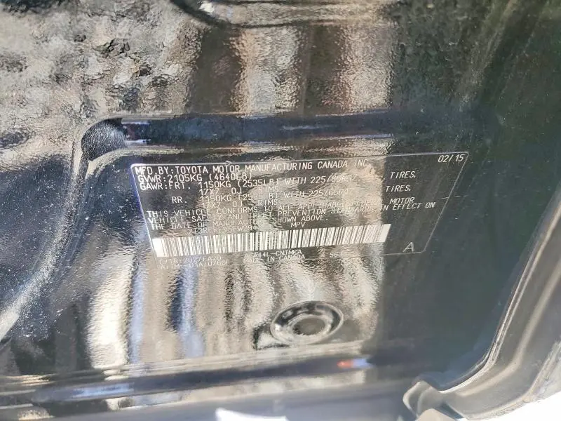 2015 TOYOTA RAV4 XLE  