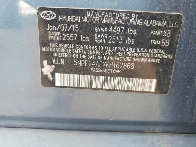 2015 HYUNDAI SONATA SE  