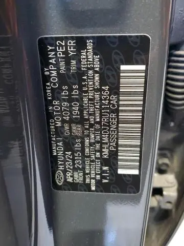 2024 HYUNDAI ELANTRA BLUE  